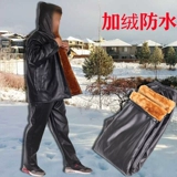 Осенний водонепроницаемый тонкий комбинезон подходит для мужчин и женщин, куртка для жирной кожи, штаны