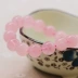 Vòng tay pha lê màu hồng tự nhiên Phụ nữ màu hồng pha lê đơn vòng tay mùa hè Furong đá vòng tay Zhaowang Peach Blossom Trang sức Bán buôn