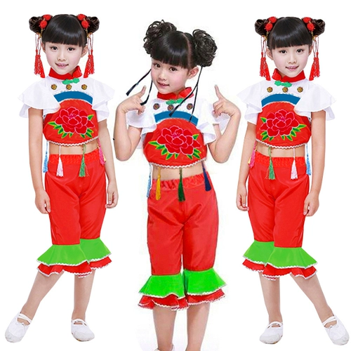 Детский чай Цимень Хун Ча, костюм для раннего возраста, хваталка, этническая китайская праздничнная кукла