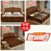 Giá rẻ giường gỗ hiện đại giường gỗ nhỏ gọn giường đôi 1,8 mét phong cách phòng ngủ hộp lưu trữ Factory Outlet - Giường