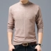 Ordos City Men Áo nửa cổ cashmere Áo len cổ tròn Áo len cổ lọ trung niên áo gile nam Áo len Cashmere