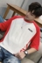 Ulzzang ngắn tay của nam giới lỏng lẻo vài năm điểm tay áo nửa-shirt Hàn Quốc phiên bản của xu hướng sinh viên Harajuku t-shirt bf gió áo sơ mi Áo khoác đôi