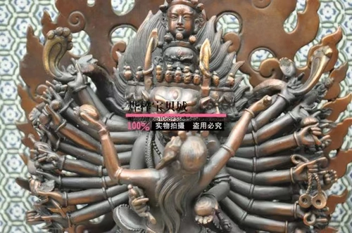 Bonor Daweide тысячи рук тысячи больших широких короля Конг Будда Статуя Танта Свет Слон Будда Шлят 30 см.