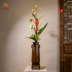 Hoa Jianshan cắm hoa Nhật Bản truyền thống Trung Quốc mới Vase Jingdezhen handmade Hoa Zen cắm hoa Trung Quốc - Vase / Bồn hoa & Kệ