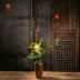 Hoa chậu hoa gốm phong cách Trung Quốc trong nhà cắm hoa Trung Quốc hoa chai hoa Jianshan cắm hoa công cụ đơn giản - Vase / Bồn hoa & Kệ