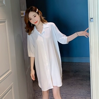 Сексуальная летняя пижама, расширенная длинная рубашка, юбка, изысканный стиль, коллекция 2021