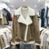 Áo khoác lông thỏ đầu máy nữ 2018 mùa đông mới phần ngắn Phiên bản Hàn Quốc của chiếc áo khoác lông dày một chiếc áo khoác lông