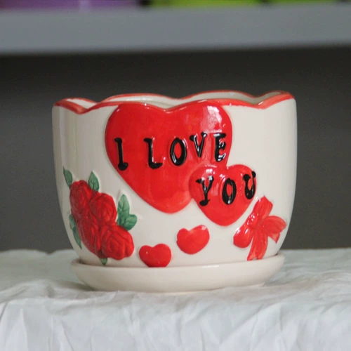 Керамический цветочный горшок, большой корсет на тазовое кольцо, простой и элегантный дизайн, китайский стиль