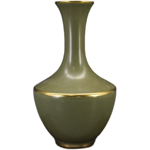 Daaqing yongzheng Год чая лотос рисует золотые бутылочные антикварные игроки