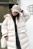 Zhuangzhuang 2017 mùa đông mới chic bông quần áo nữ phần dài Hàn Quốc phiên bản của lỏng trùm đầu cổ áo lông thú ulzzang hoang dã áo phao nữ dáng ngắn cao cấp Bông
