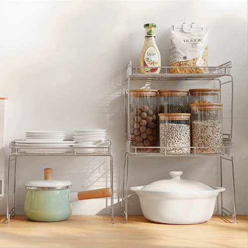 Кухня из нержавеющей стали кухня для двух слоев хранения может быть наложена в приправа японской стиль