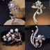 Thời trang trâm nữ Hàn Quốc áo khoác đơn giản phụ kiện khí quyển rhinestone ngọc trai trâm cài áo len pin khóa cài áo Trâm cài