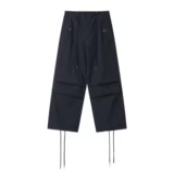 Ретро летние тонкие брендовые штаны, в американском стиле, свободный прямой крой, по фигуре