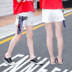 Cô gái trắng quần short denim 2018 mới lớn trẻ em Hàn Quốc phiên bản giản dị mùa hè thời trang trẻ em quần lỗ thủy triều Quần jean