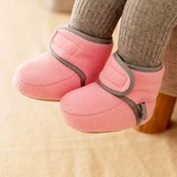 Детская зимняя нескользящая флисовая удерживающая тепло обувь для раннего возраста подходит для мужчин и женщин, мягкая подошва, 1 лет