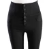 Vàng Beike sáu múi eo cao bụng đen là quần cạp mỏng không dễ cởi áo và kéo dài quần cỡ lớn quần thể thao nữ cá tính Khởi động cắt