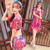 C bikini béo mm bikini bikini ba mảnh set D.E.F cup ngực nhỏ bằng thép tấm tụ lại để che bụng áo tắm nữ - Bikinis đồ bơi nữ đẹp kín đáo Bikinis