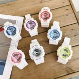 Электронные брендовые трендовые водонепроницаемые часы для отдыха для влюбленных, в корейском стиле, простой и элегантный дизайн