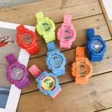 Электронные брендовые трендовые водонепроницаемые часы для отдыха для влюбленных, в корейском стиле, простой и элегантный дизайн