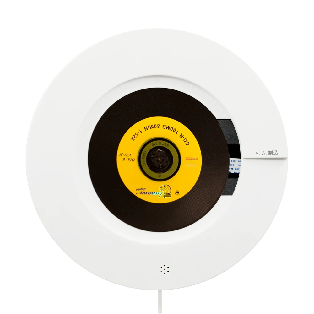 Портативный Bluetooth CD плеер высокое разрешение DVD видео диск машина настенная CD плеер U-диск FM приемник микрофон