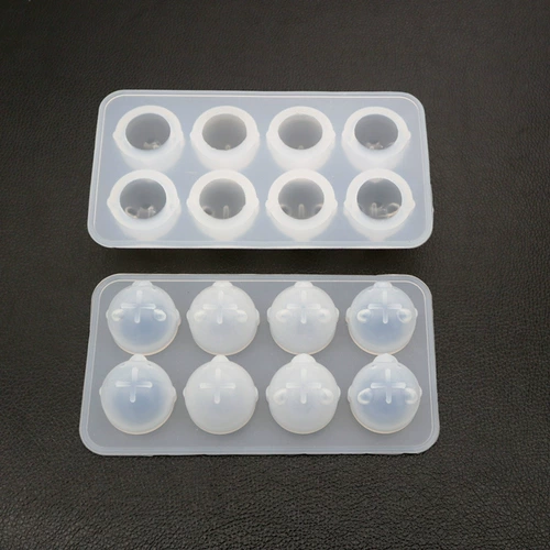 Силиконовая форма, подвеска ручной работы, DIY, с медвежатами, зеркальный эффект