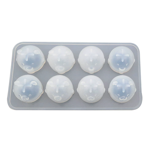 Силиконовая форма, подвеска ручной работы, DIY, с медвежатами, зеркальный эффект