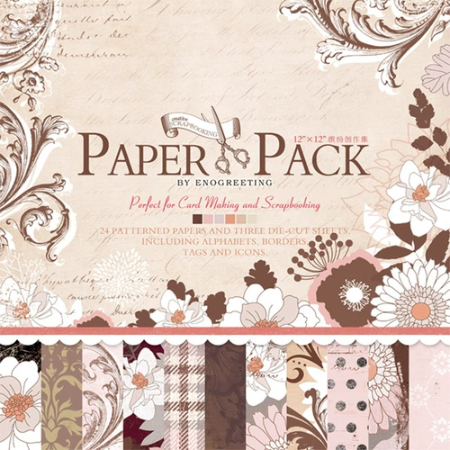 Украшение альбома в бумажном пакете