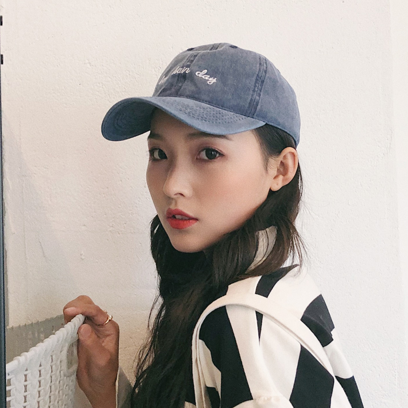 BOD & Hong TibetanHat female summer Korean version Versatile Solid color Baseball cap ins washing sunshade peaked cap summer student male street tide