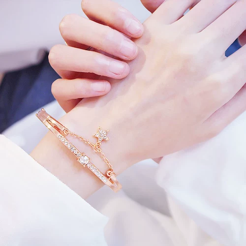 Универсальный свежий женский браслет, ювелирное украшение, в корейском стиле, простой и элегантный дизайн, подарок на день рождения
