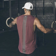 Cơ bắp tập thể dục mùa hè của nam giới chạy thể thao đào tạo vest mồ hôi thấm lỏng thoáng khí vest không tay áo giản dị