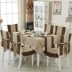 Bắc Âu khảm bàn vải ghế bao gồm ghế đệm đặt ghế ăn đệm vải khăn trải bàn và vải lanh màu cà phê bàn ​​vải đệm bán khăn trải bàn Khăn trải bàn