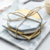 Châu âu gốm coaster mô hình bằng đá cẩm thạch vàng coaster coaster mat non-slip mat cà phê cách nhiệt mat ins phong cách Bắc Âu Tách