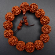Hạt vòng tay gỗ hồng mộc hạt nhiều lớp nam và nữ vòng tay gỗ trầm hương 108 vòng tay trang sức bằng gỗ Dajingang - Vòng đeo tay Cuff