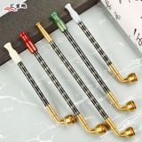 Старомодная медная курительная трубка ручной работы, мужской агатовый ретро мундштук