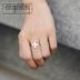 Câu chuyện bạc thiết kế đơn giản kiểu Trung Quốc S925 sterling bạc nhẫn hoa hồng nhẫn nữ trang trí quà tặng - Nhẫn