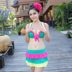 Đồ bơi nữ bằng thép Váy bikini Đồ bơi chia thân lớn Cúp ngực lớn Đồ bơi mùa xuân nóng bỏng 1425 - Bikinis ao tắm Bikinis