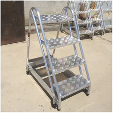 лестница 无尘车间专用铝合金二三四步梯移动工作梯踏步梯踏板梯登高平台梯