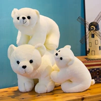ô tô đồ chơi trẻ em Dễ thương mô phỏng búp bê gấu bắc cực đồ chơi sang trọng nhỏ gấu trắng búp bê gấu trúc búp bê cô gái trẻ em món quà sinh nhật đồ chơi cho bé trai 1 tuổi