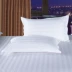 Khách sạn sao khách sạn bộ đồ giường khách sạn bán buôn cotton polyester cotton trắng mã hóa satin áo gối áo gối