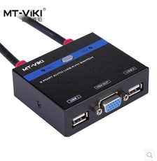 KVM-переключатель 迈拓维矩mt-281kl 2口kvm切换器usb自动 线机一体 可外接线控切换