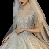 Ретро свадебное платье, звездное небо, французский стиль, коллекция 2023