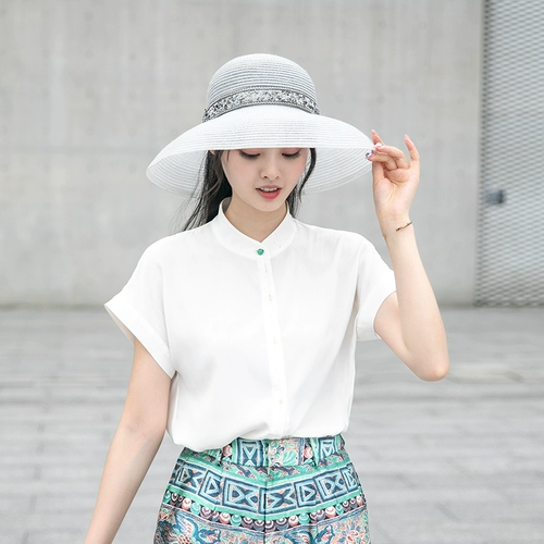 Глобальная пыльца с солнечной шляпой Большой карнизы на пляжной шляпе