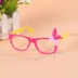 2019 tai thỏ nơ phim hoạt hình trẻ em kính khung kẹo màu bé trai và bé gái không có ống kính khuyến mãi khung - Kính Kính