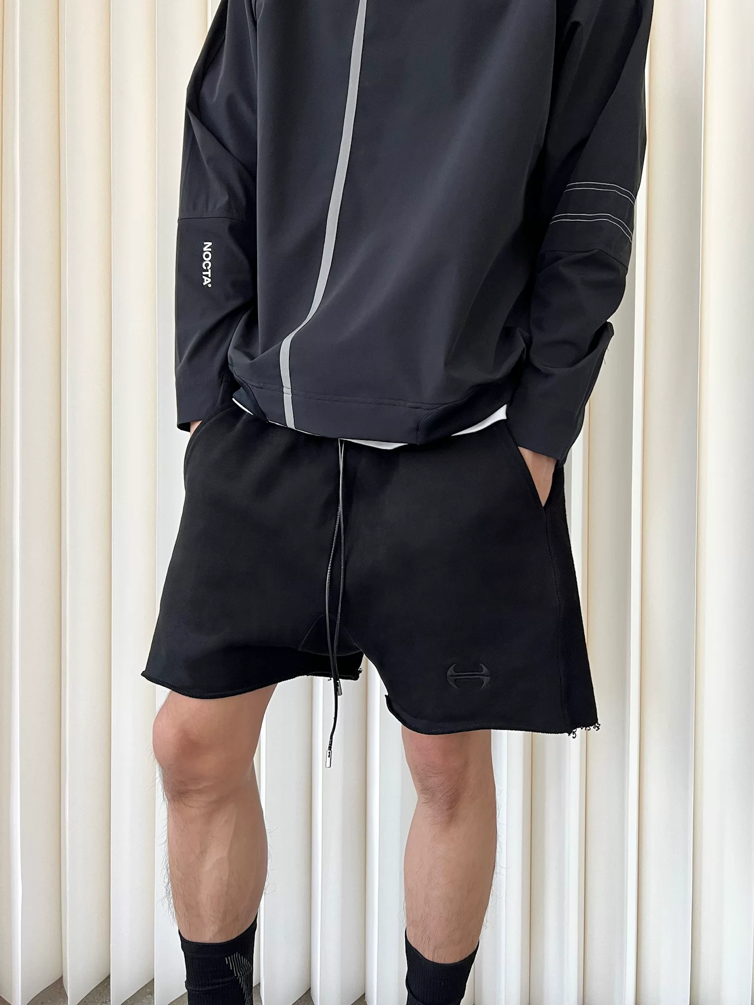 [Домашняя ассортимент] HIDE in Hills Loki SHORTS американские повседневные шерстяные вышитые шорты
