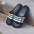 Adidas Durida Slide Cặp đôi Dép đi biển sọc trắng đen cổ điển G15890 - Dép thể thao