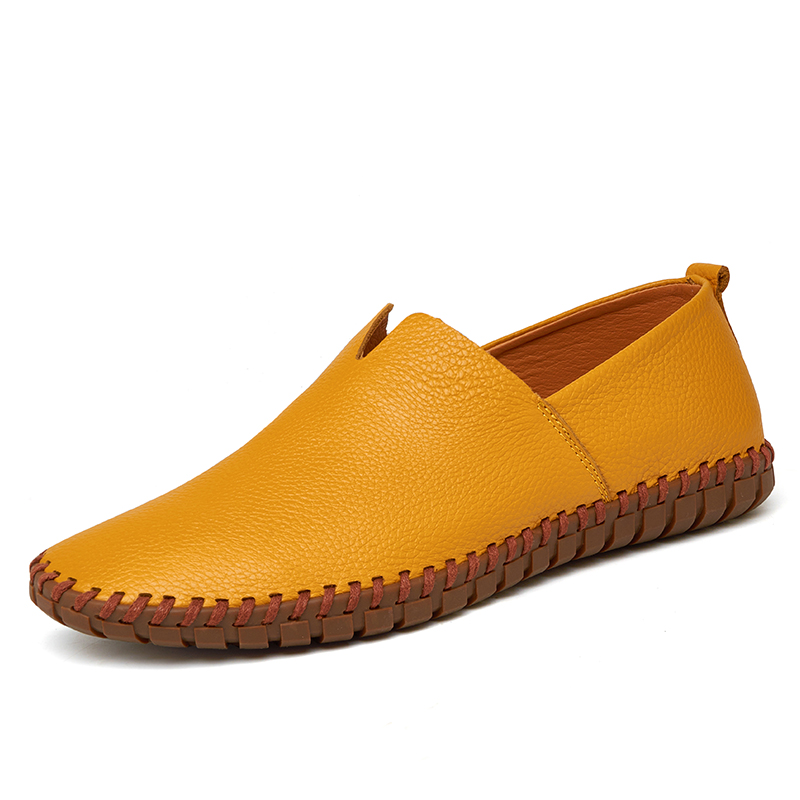 Yellow 5autumn Extra large Doug shoes male 45 Fattening widen 46 genuine leather 47 leisure time leather shoes 48 Plus Size 49 ventilation 50