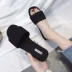 Một-slip dép nữ 2018 mùa hè mới Hàn Quốc phiên bản của hoang dã hở ngón mặc giản dị đơn giản lười biếng dép phẳng và dép đi trong nhà giày sandal đế cao Dép