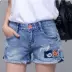 Nhà máy trực tiếp lây lan nguồn cung cấp bán buôn phụ nữ quần short denim mùa hè quần jean của phụ nữ quần short kích thước lớn jeans Quần jean