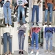 Nhà máy trực tiếp bán buôn gian hàng cung cấp mùa thu và mùa hè phụ nữ Hàn Quốc của denim quần bút chì quần nữ jeans shop quần áo nữ Quần jean
