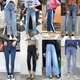 Nhà máy trực tiếp bán buôn gian hàng cung cấp mùa thu và mùa hè phụ nữ Hàn Quốc của denim quần bút chì quần nữ jeans shop quần áo nữ Quần jean